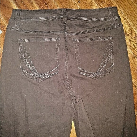 Style & Co. Straight Leg Pants Women Rich Truffle Size 4 Petite - Picture 3 of 7